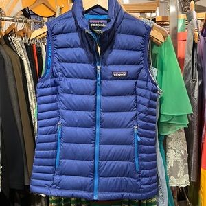 Patagonia royal blue puffer vest XS